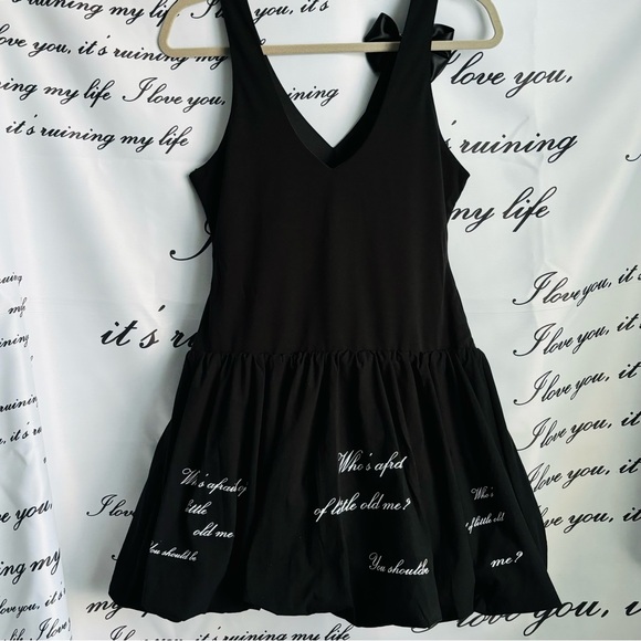 💖 BLACK bubble Tortured Poet Taylor Dress Costume - Picture 4 of 8